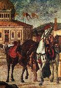 CARPACCIO, Vittore Triumph of St George (detail) dsf oil painting on canvas